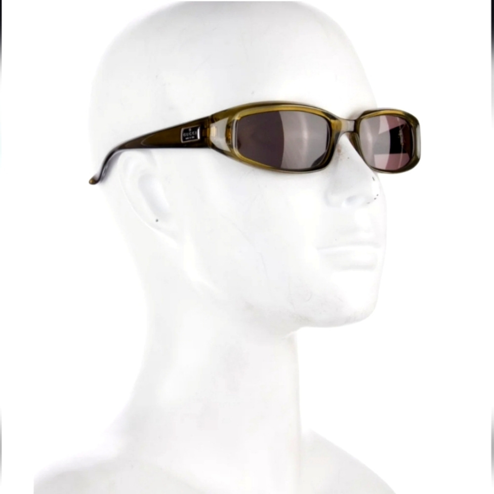 Gucci green tortoiseshell Sunglasses with case